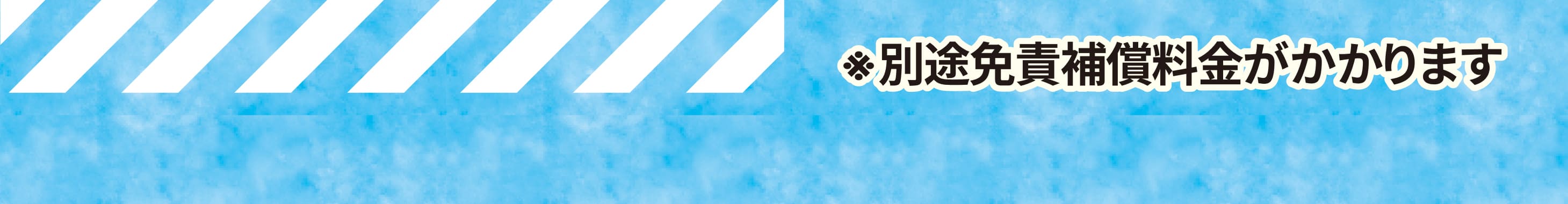 ※別途免責補償料金がかかります