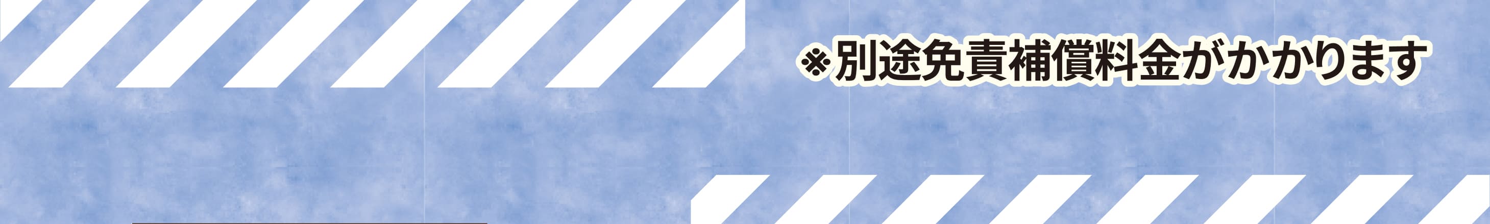 ※別途免責補償料金がかかります