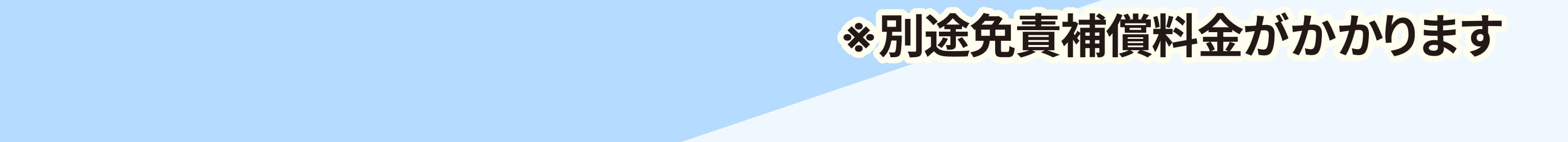 ※別途免責補償料金がかかります
